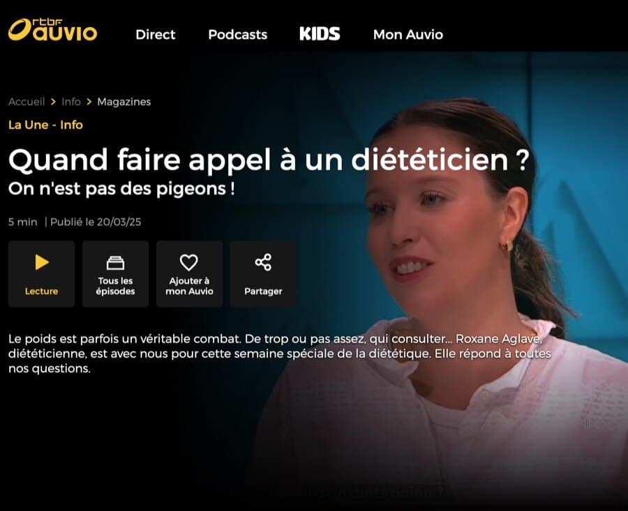 RTBF JT 19h30 — augmentation des séances remboursées